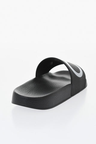 Solid-Color Slides GROOVY With Contrasting Gancini Print