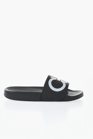Slides GROOVY Einfarbig Mit Kontrastierendem Gancini-Print
