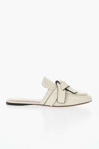 Leather Clogs With Square Toe