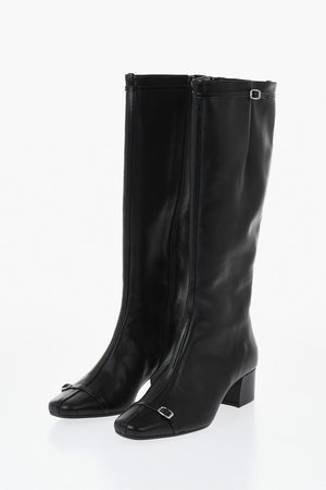 Leather Boots STARTER with Silver Buckles 4.5cm Heel