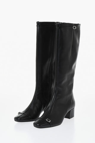 Leather Boots STARTER with Silver Buckles 4.5cm Heel