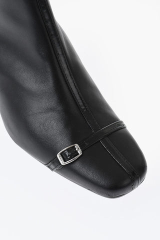 Leather Boots STARTER with Silver Buckles 4.5cm Heel