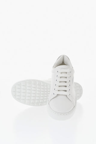 Sneakers Basse NUMB in Pelle con Dettaglio Gancini Stampato