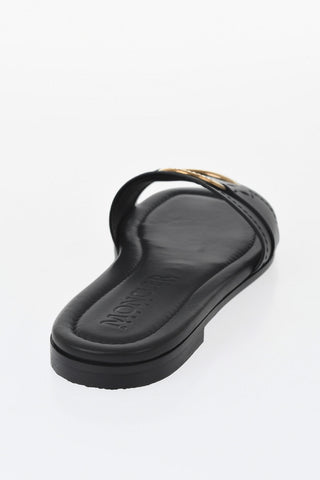 Leather Sandals BELL With Gold-Effect Detail
