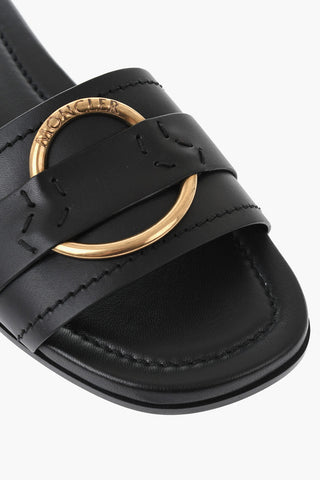 Leather Sandals BELL With Gold-Effect Detail