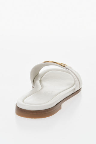 Leather Sandals BELL With Gold-Effect Detail