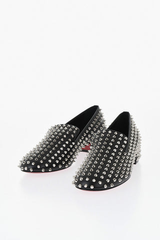 Mokassins SPIKEASY aus Leder mit All-Over-Nieten, 3,5 cm Absatz
