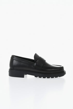 Leather Loafers DONNY in Solid Color