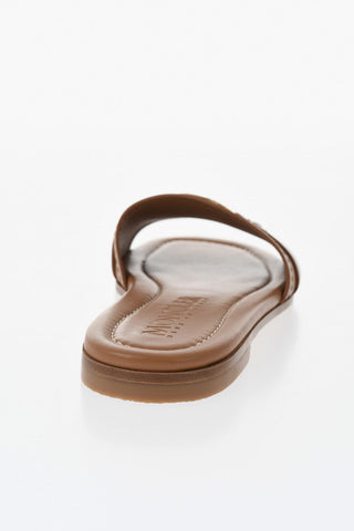 Leather Sandals BELL With Gold-Effect Detail
