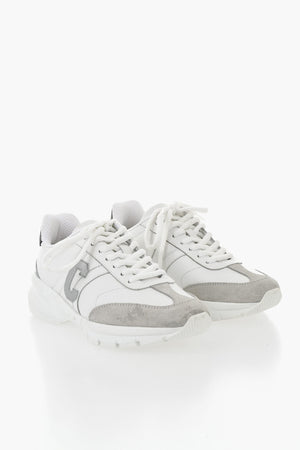 Low-Top Leder-Sneaker Color Block