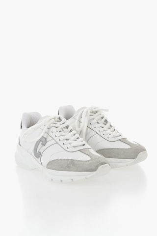 Low-Top Leather Sneakers Color Block