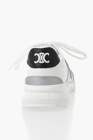 Low-Top Leather Sneakers Color Block