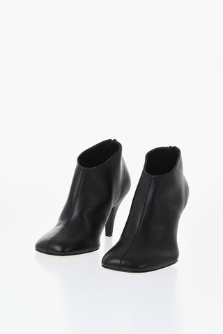 Tronchetti in Pelle con Zip laterale 10cm
