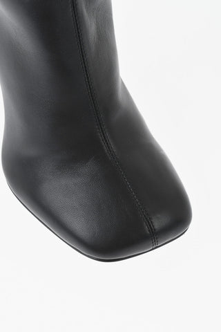 Tronchetti in Pelle con Zip laterale 10cm
