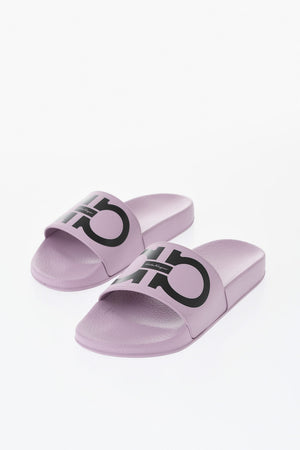 Slides GROOVY Einfarbig Mit Kontrastierendem Gancini-Print