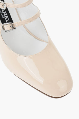 Patent Leather Slingback BANANA Solid-Color 8cm Heel