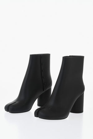 Faux Leather Tabi Ankle Boots with 6cm Heel