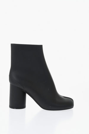 Faux Leather Tabi Ankle Boots with 6cm Heel