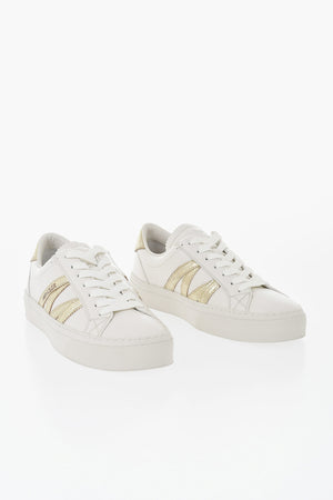 Sneakers Basse MONACO 2 in Pelle con Dettaglio in Pelle Laminata
