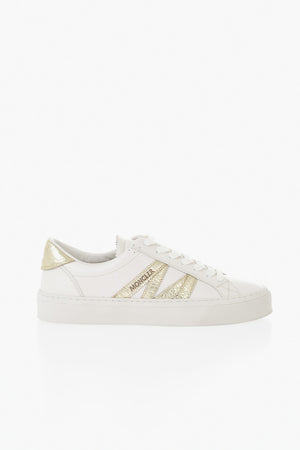 Sneakers Basse MONACO 2 in Pelle con Dettaglio in Pelle Laminata