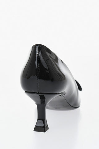 Leather Pumps ANNIE with Bow and 6 cm Heel