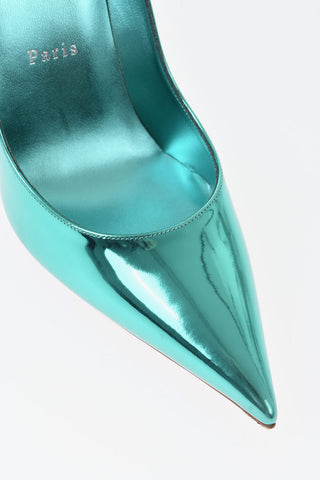 Mirror-Effect Leather Pumps MISS Z, 11cm Heel