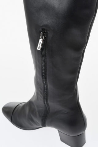 Leather Boots BRIGITTE with Square Toe 4.5cm Heel