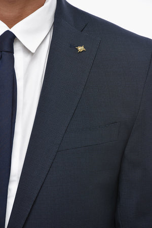 CC COLLECTION 2-Button Lined Virgin Wool Suit