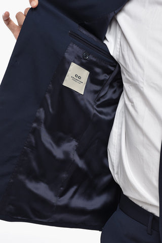 CC COLLECTION 2-Knopf-Anzug Aus Stretch-Schurwolle Mit Klappentaschen