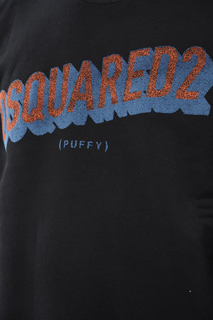 Sweatshirt Mit Rundhalsausschnitt Aus Baumwollfleece Mit Geprägtem Logo