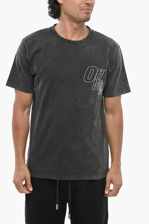 T-Shirt Girocollo OUTLINE ARROW Slim Fit Effetto Acid-Wash