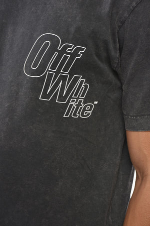 T-Shirt Girocollo OUTLINE ARROW Slim Fit Effetto Acid-Wash
