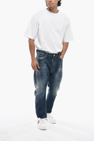 Straight-Leg Jeans DAN'S BIG BROTHER with Suede Patch 19cm