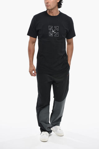 T-Shirt Girocollo LOGO WORKERS Slim Fit con Ricamo sul Fronte