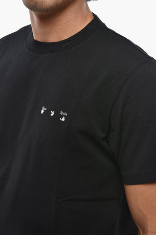 Crewneck Cotton-Jersey T-Shirt IBIZA with Iconic Print