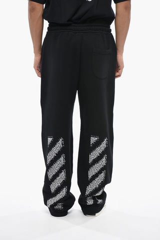 Brushed Cotton Joggers PIXEL DIAG with Embroidery