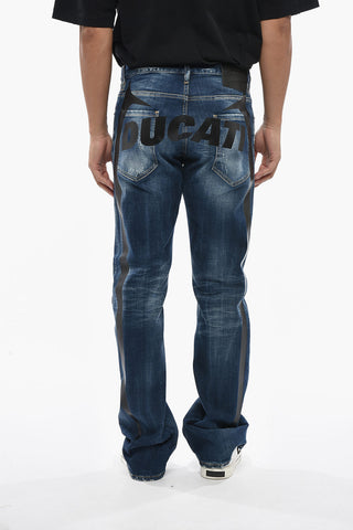 DUCATI Straight-Leg Jeans THE AMERICAN with Printed Details 24cm