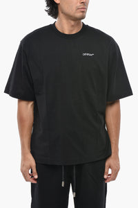 Rundhals-T-Shirt SCRIBBLE DIAG aus Baumwoll-Jersey