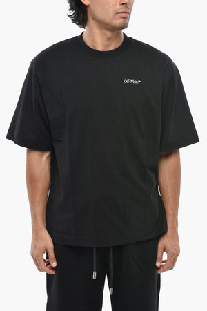 Rundhals-T-Shirt SCRIBBLE DIAG aus Baumwoll-Jersey
