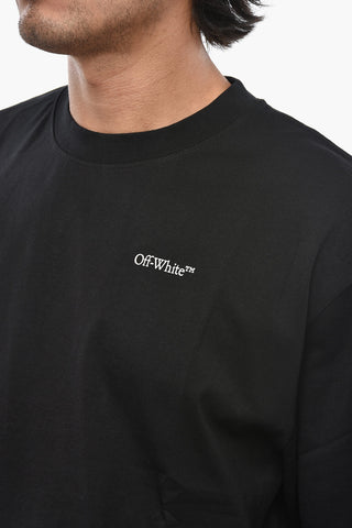 T-Shirt Girocollo SCRIBBLE DIAG in Jersey di Cotone