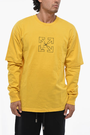 T-Shirt Girocollo LOGO WORK a Maniche Lunghe