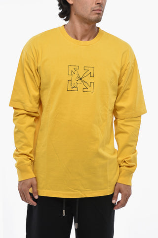 T-Shirt Girocollo LOGO WORK a Maniche Lunghe