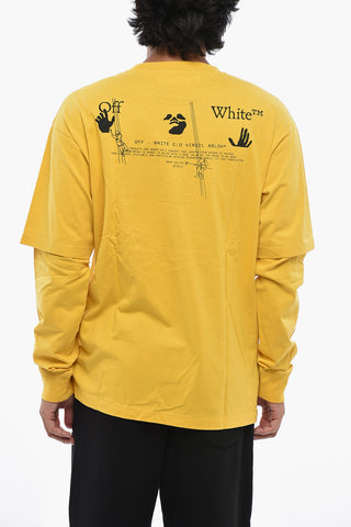 T-Shirt Girocollo LOGO WORK a Maniche Lunghe