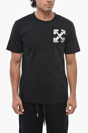 T-Shirt Girocollo Slim Fit Stampata