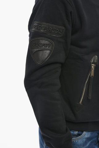DUCATI 면 후드 로고 로고 패치 톤온톤