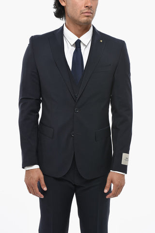 CC COLLETION 버진 울 모헤어 3피스 정장 (조끼 포함)