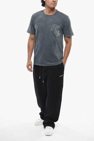 Slim Fit Crew Neck T-Shirt OUTLINE ARROW Vintage Effect