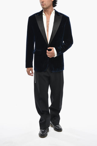 Giacca Tuxedo DAN in Velour e Lurex con Rever a Lancia