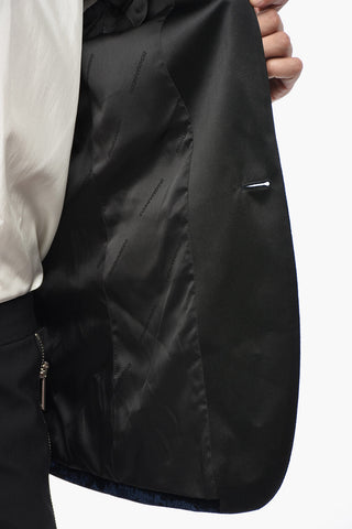 Giacca Tuxedo DAN in Velour e Lurex con Rever a Lancia