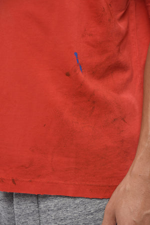 Cotton Crewneck T-Shirt With Front Logo